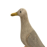 Beautifully Humble Carved Folk Art Gull in Great Paint