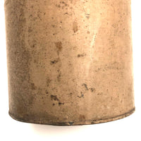 Sweet Antique Tin Pail in Original Pinkish-Putty Paint