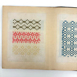 Early, Fine, German Froebel Kindergarten Paper Weaving Album (Accordion Fold)