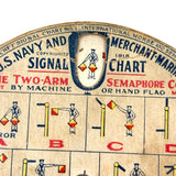 Extra Nice, Extra Packed WWI US Navy & Merchant Marines Double Sided Mechanical Signal Chart