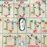 Extra Nice, Extra Packed WWI US Navy & Merchant Marines Double Sided Mechanical Signal Chart