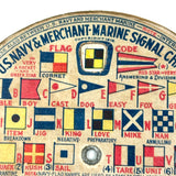 Extra Nice, Extra Packed WWI US Navy & Merchant Marines Double Sided Mechanical Signal Chart