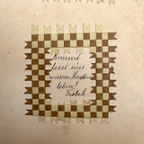 Early, Fine, German Froebel Kindergarten Paper Weaving Album (Accordion Fold)