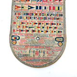 Extra Nice, Extra Packed WWI US Navy & Merchant Marines Double Sided Mechanical Signal Chart