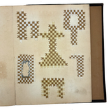 Early, Fine, German Froebel Kindergarten Paper Weaving Album (Accordion Fold)