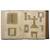 Early, Fine, German Froebel Kindergarten Paper Weaving Album (Accordion Fold)