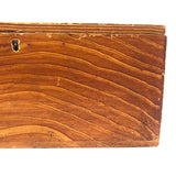 Mid 19th C. Grain Painted Box (Eyes and Arches)