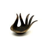 Heavily Patinated (Much Used!) Walter Bosse for Herta Baller 1950s Brass "Hand" Ashtray