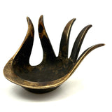 Heavily Patinated (Much Used!) Walter Bosse for Herta Baller 1950s Brass "Hand" Ashtray