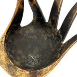 Heavily Patinated (Much Used!) Walter Bosse for Herta Baller 1950s Brass "Hand" Ashtray
