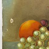 Still Life with Cherries, Grapes and Oranges, C. 1890s Oil on Canvas Painting