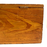 Mid 19th C. Grain Painted Box (Eyes and Arches)