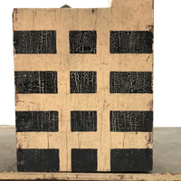 Super Graphic Folk Art Building with Clock Tower on Platform with Alligator Paint