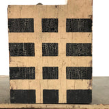 Super Graphic Folk Art Building with Clock Tower on Platform with Alligator Paint