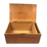 Mid 19th C. Grain Painted Box (Eyes and Arches)