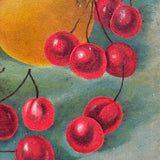Still Life with Cherries, Grapes and Oranges, C. 1890s Oil on Canvas Painting