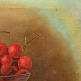 Still Life with Cherries, Grapes and Oranges, C. 1890s Oil on Canvas Painting