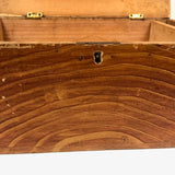 Mid 19th C. Grain Painted Box (Eyes and Arches)