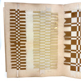 Early, Fine, German Froebel Kindergarten Paper Weaving Album (Accordion Fold)
