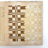 Early, Fine, German Froebel Kindergarten Paper Weaving Album (Accordion Fold)