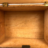 Mid 19th C. Grain Painted Box (Eyes and Arches)