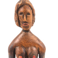 Wonderfully Awkward Carved Folk Art Carved Nude