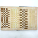 Early, Fine, German Froebel Kindergarten Paper Weaving Album (Accordion Fold)