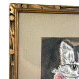 To Lilith Isabel with Love From Grandma, 1916 Watercolor Kitten by Elizabeth Harding Beckwith