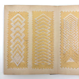 Early, Fine, German Froebel Kindergarten Paper Weaving Album (Accordion Fold)