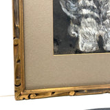 To Lilith Isabel with Love From Grandma, 1916 Watercolor Kitten by Elizabeth Harding Beckwith