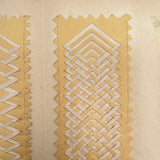 Early, Fine, German Froebel Kindergarten Paper Weaving Album (Accordion Fold)