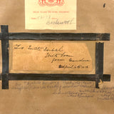 To Lilith Isabel with Love From Grandma, 1916 Watercolor Kitten by Elizabeth Harding Beckwith