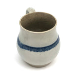 Not Perfect But Very Lovely c. 1800 Pearlware Mustard Pot with Blue Edging