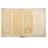 Early, Fine, German Froebel Kindergarten Paper Weaving Album (Accordion Fold)