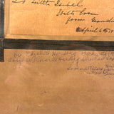 To Lilith Isabel with Love From Grandma, 1916 Watercolor Kitten by Elizabeth Harding Beckwith