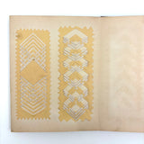Early, Fine, German Froebel Kindergarten Paper Weaving Album (Accordion Fold)