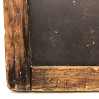MH's Early American Primitive School Slate, All Original, Marvelous Patina