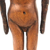Wonderfully Awkward Carved Folk Art Carved Nude