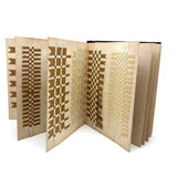 Early, Fine, German Froebel Kindergarten Paper Weaving Album (Accordion Fold)