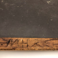 MH's Early American Primitive School Slate, All Original, Marvelous Patina