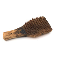 Amazing Antique Carved Miniature Comb with Tiny Shape Wooden Teeth