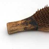 Amazing Antique Carved Miniature Comb with Tiny Shape Wooden Teeth