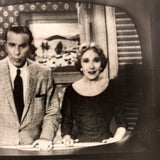 The George and Gracie Show Shot on Screen, 1950s Snapshot Photo