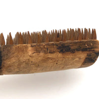 Amazing Antique Carved Miniature Comb with Tiny Shape Wooden Teeth