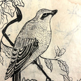 Marvelously Expressive Birds in Nature, Japanese Edo Period (1830-40s) Sketchbook of Original Ink Drawings