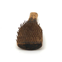 Amazing Antique Carved Miniature Comb with Tiny Shape Wooden Teeth
