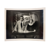 The George and Gracie Show Shot on Screen, 1950s Snapshot Photo