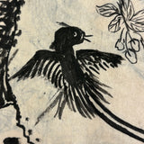 Marvelously Expressive Birds in Nature, Japanese Edo Period (1830-40s) Sketchbook of Original Ink Drawings