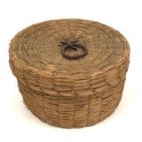 Set of Three Progressively Sized Old Wabanaki Sweet Grass Baskets