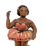 Carved Ballerina in Pink on Custom Stand